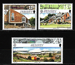 Джерси, 1987, Европа, Современная архитектура, 3 марки